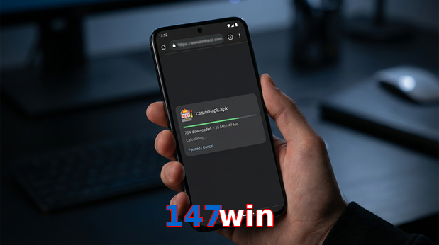 Main screen of 147Win apk page for PK players